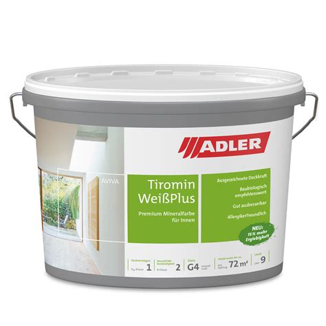 Aviva Tiromin-Weiß Plus - Wandfarbe für innen, Weiss, 3l | 3L | 405110747403