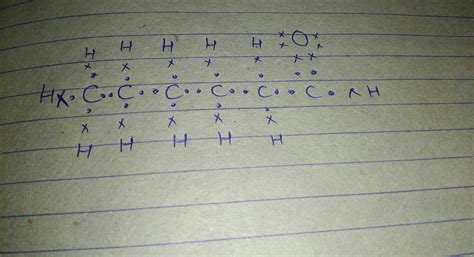 Electron dot structure of hexanal - Brainly.in