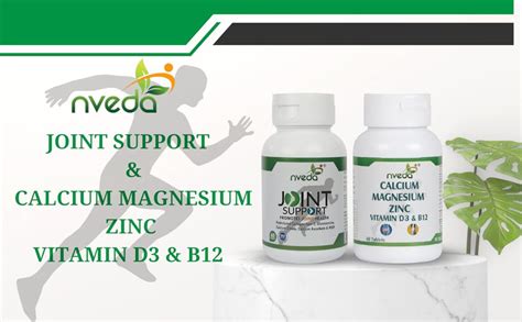 Nveda Combo Pack of Joint Support 60 tablets & Calcium , Magnesium ...