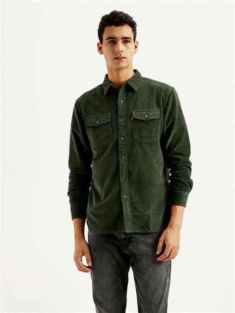 Men's Solid Slim Fit Corduroy Shirt – Levis India Store