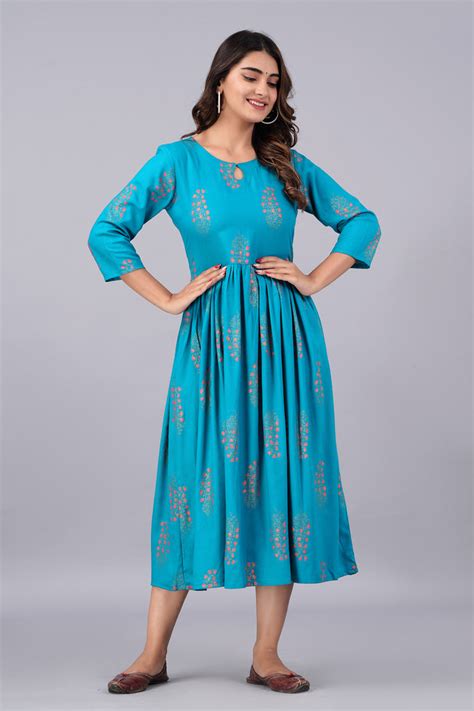 Women's Printed Anarkali Kurta – Sundar Dhage