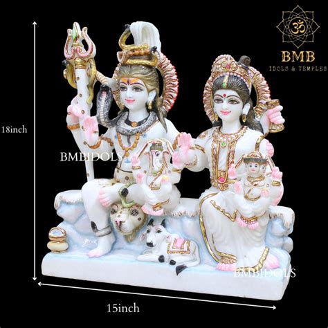 Shiv Parivar Marble Statue made in Natural White Makrana Marble – BMBIDOLS