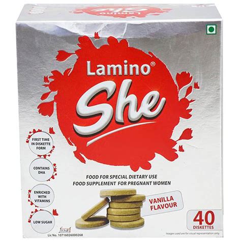 Lamino She Vanilla Flavoured Diskettes, 200 gm Price, Uses, Side ...