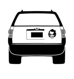 Buy marvellous Angry Man Dangerous Look car Decal Sticker 5.5x4.8inch ...