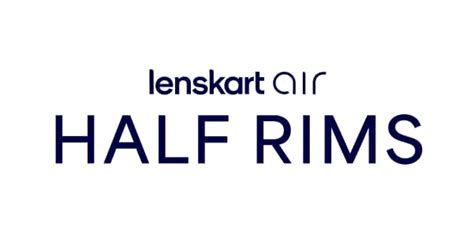 Buy Gunmetal Blue Half Rim Rectangle Lenskart Air Online Air Essentials ...