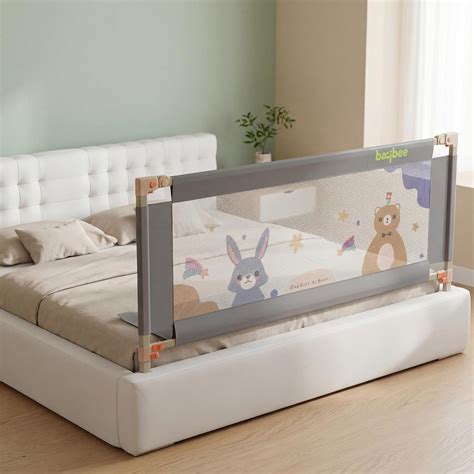Buy BAYBEE Bed Rail Guard (150x80cm), Bedrail for Baby Safety with 28 ...