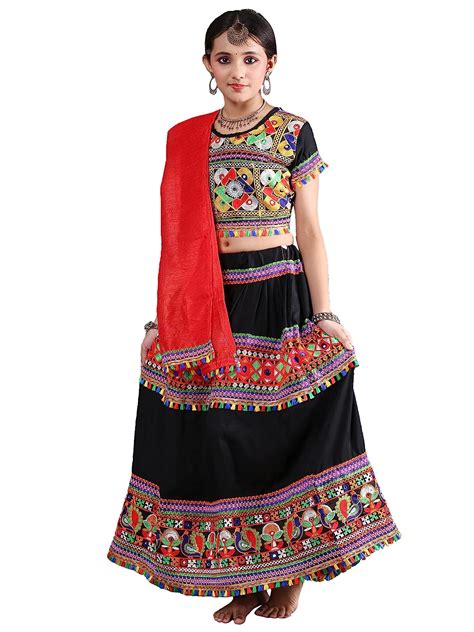 The Dance Bible Girls Traditional Gujarati Garba Dandiya Dance Costume ...