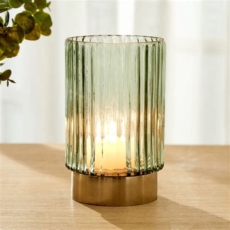 Buy Splendid Homeshores Quinn Glass Ribbed Votive Holder from Home ...