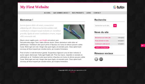 Image result for Tuto Site HTML CSS