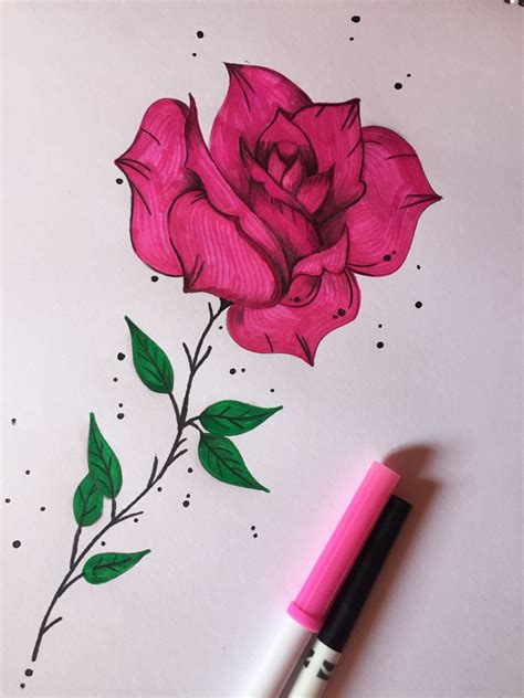 Flor 🌹 | Dibujo de rosa fácil, Dibujo de rosa, Como pintar una rosa
