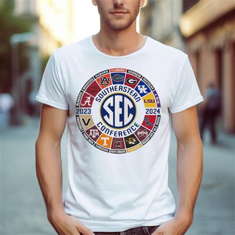 Southeastern Conference Sec Football All Team Logo 2023 2024 T Shirt ...