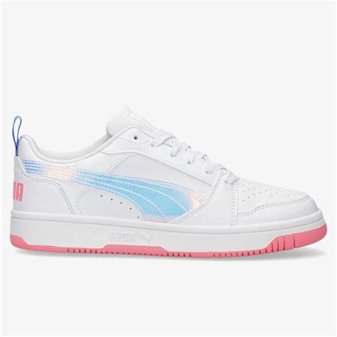 Puma Rebound V6 - Blanco - Zapatillas Velcro Niña | Sprinter