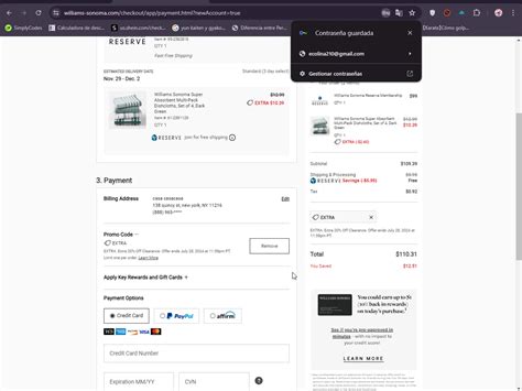 Williams Sonoma Promo Codes - 75% Off | October 2024