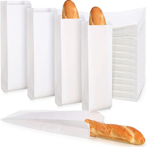 Amazon.com: Lincia 300 Pieces Kraft Paper Bread Bags Paper Wine Bags ...