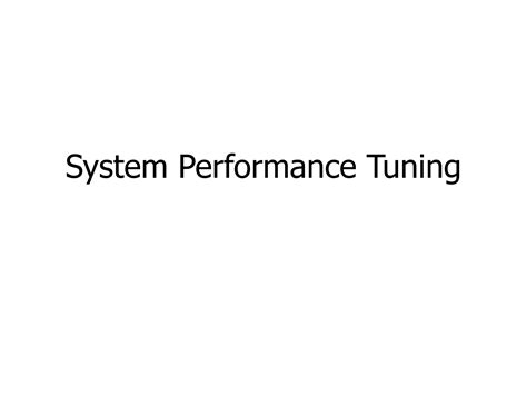 Image result for System Performance Tuning