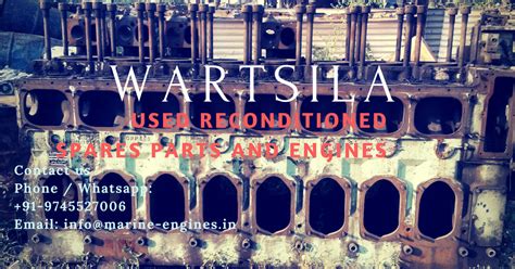 Wartsila Spare Parts Supplier | Ship Machinery | Used Recondition
