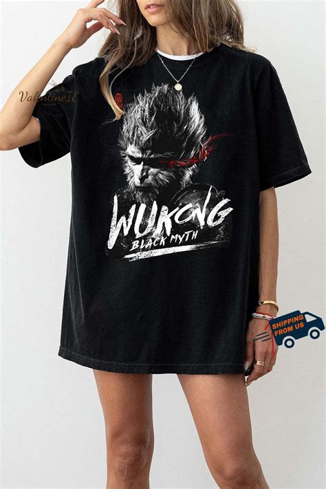 Buy Vintage Black Myth Wukong Comfort Colors, Journey to the West Game ...