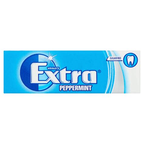 Wrigley's Extra Peppermint Sugarfree Chewing Gum 10 Pieces 14g | Iceland Foods