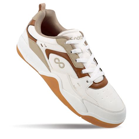 Men's Colourblocked Sneakers - WY3477 White Beige – Walkaroo Footwear