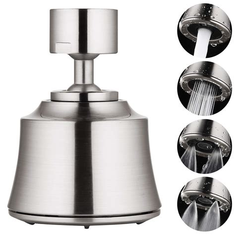 Houtingmaan Kitchen Sink Faucet Aerator with 2 Ball Joint, Big Angle ...