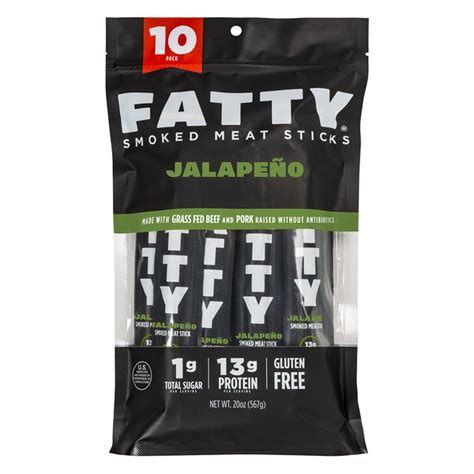 Fatty Jalapeno Smoked Meat Sticks (10 ct) Delivery or Pickup Near Me ...