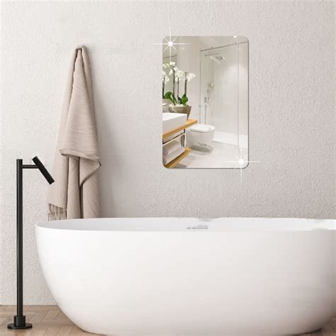 Buy WallWear Self Adhesive Plastic Oval Mirror for Wall Stickers (30x20 ...