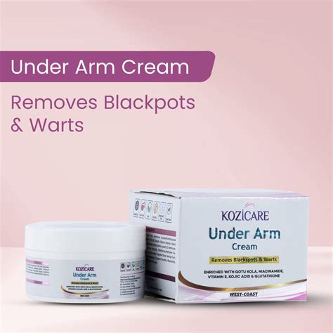 Kozicare Under Arm Cream with 1% Gotu Kola,0.01% Glutathione, 1% Niaci