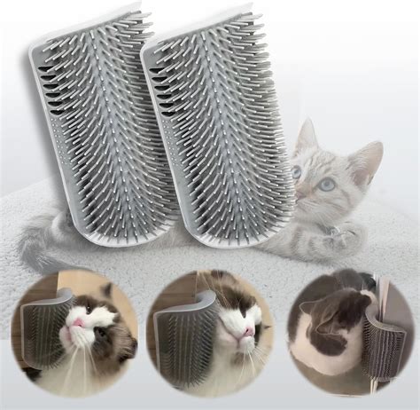 Amazon.com : ZBJBinCH 2 Pcs Upgraded Cat Self Groomer with Catnip ...