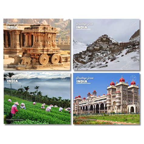Landmarks of India Postcards - Pack of 20 (Free Envelopes) – VeryFirstTale