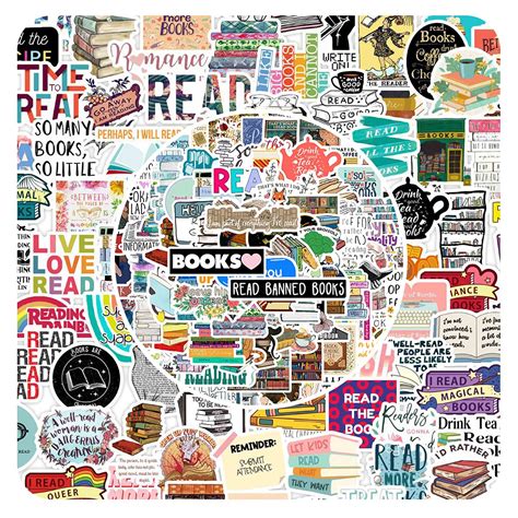 Buy 200pcs Reading Stickers,Literary Stickers,Books Stickers for Teens ...