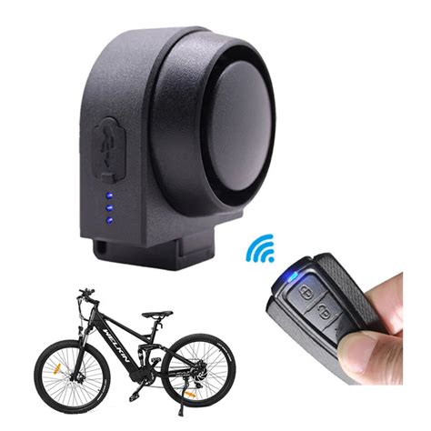 Antusi wireless bike alarm 115db loud anti-theft 400mah usb chargeable ...