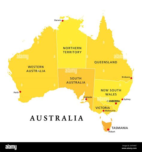 Australia map hi-res stock photography and images - Alamy