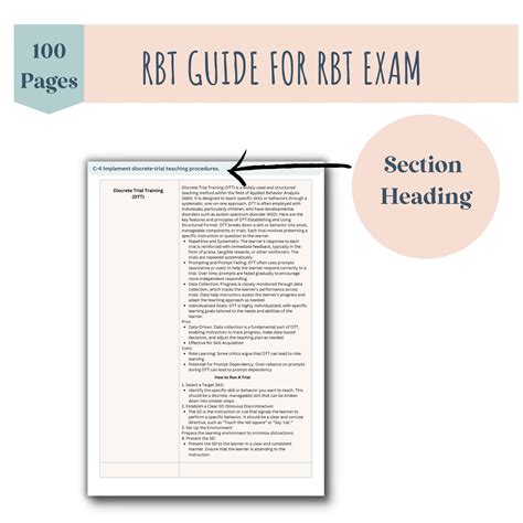 RBT Exam Study Guide Bundle, 2nd Edition RBT Exam, Study Prep Materials ...
