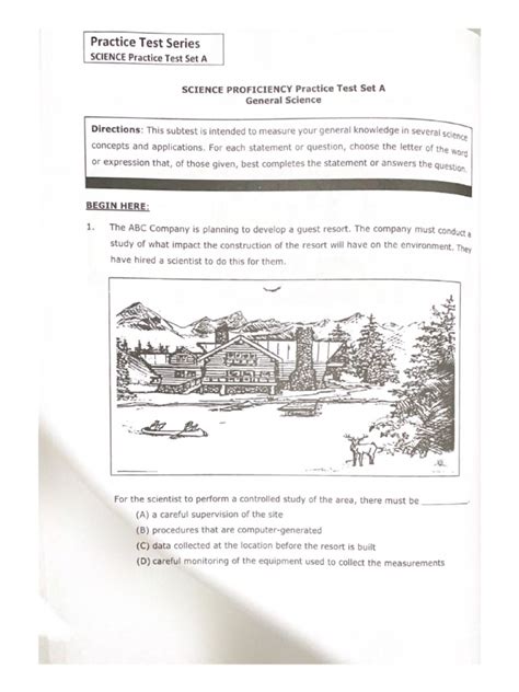 Image result for Science Practical Test Example