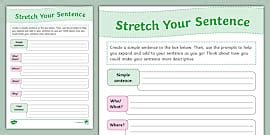 Expand A Sentence | Worksheets