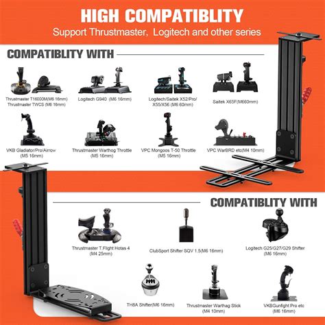 Buy Hotas Desk Mount for Flight Sim Game Joystick,Throttle,Hotas System ...