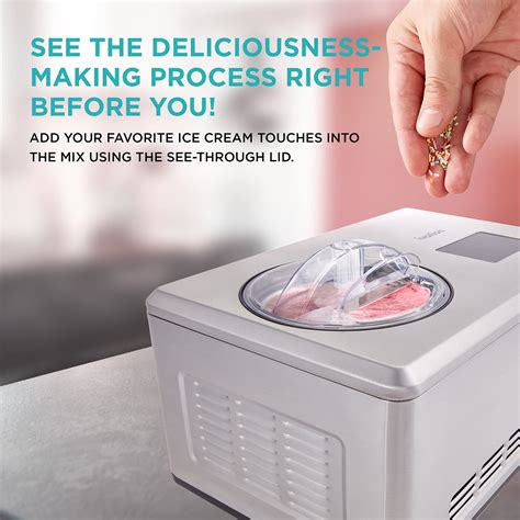 Buy Ivation Automatic Ice Cream Maker Machine, No Pre-freezing ...