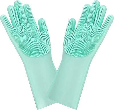 SBXESIS Gloves Magic Silicone Dish Washing Gloves, Silicone Cleaning ...