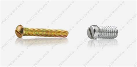 Royal Fasteners : Slotted Head Screws