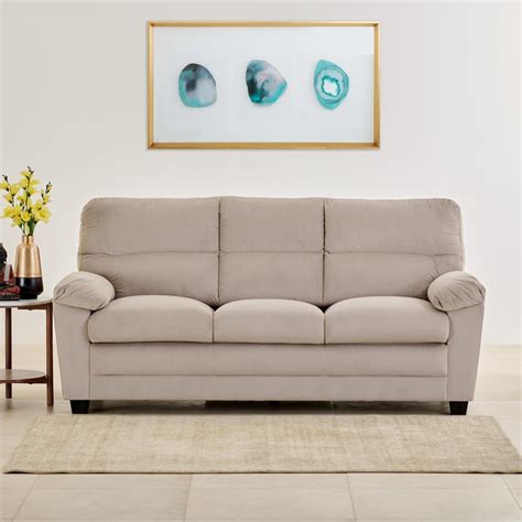 Buy Helios Mojo Velvet 3+2 Seater Sofa Set - Greige from Helios by Home ...
