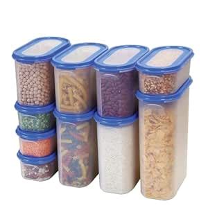 Buy MILTON Stacko 360 Modular Containers Set of 10 (4 x 500ml, 3 x 1.1L ...