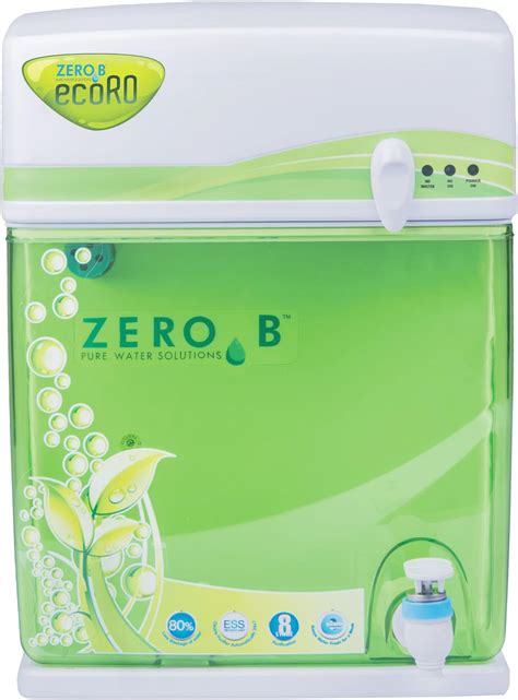 ZeroB Ecor RO Water Purifier, 80% Recovery, Wall Mountable, 6.5L ...