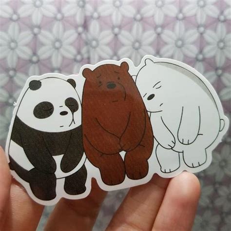 Jual Sticker Decal Waterproof We Bare Bears WB6015 (Koper Laptop ...