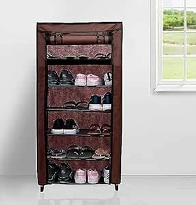 RAXON WORLD 6 Layer Multipurpose Portable Folding Shoes Rack/Shoes ...