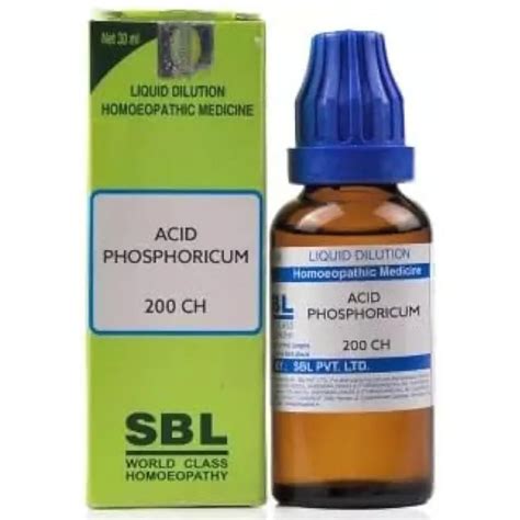 Buy SBL Acidum Phosphoricum 200 CH Dilution, 30 ml | 19 Minutes ...