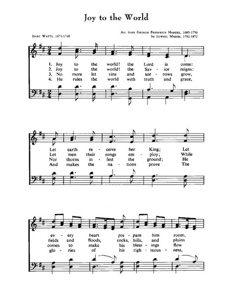 Printable Christmas Carols Sheet Music