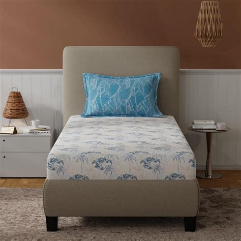 Buy BICHAUNA Amelia 120TC Printed 2Pcs Single Bedsheet Set from ...