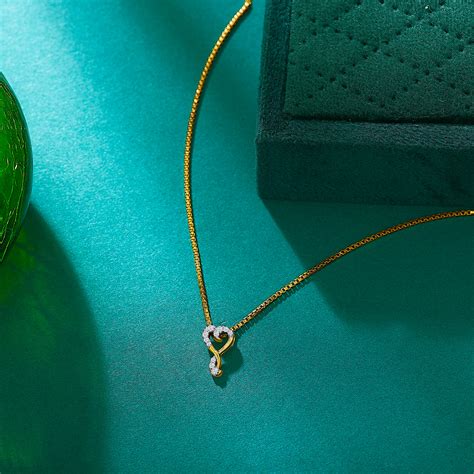 Heart Yellow Gold & Diamond Heart Pendant – PNG Jewellers