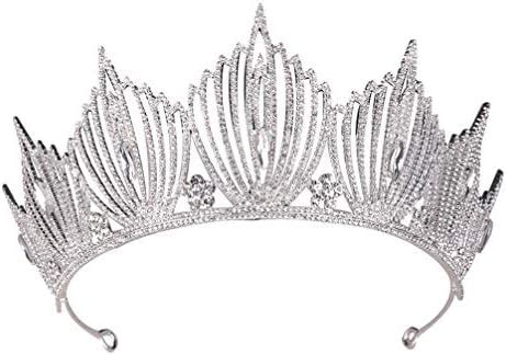 Lurrose Elegant Baroque Queen Crown Vintage Crystal Rhinestone Bridal ...