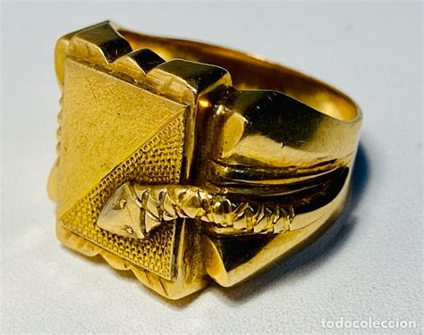 Anillo tipo on sale sello hombre